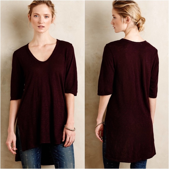 Anthropologie Tops - Anthropologie Left of Center Dimanche Tunic Tee